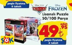 DİSNEY CARS/FROZEN LİSANSLI PUZZLE 50/100 PARÇA DİSNEY CARS/FROZEN LİSANSLI PUZZLE 50/100 PARÇA